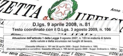 testo unico - Testo unico sulla sicurezza sul lavoro